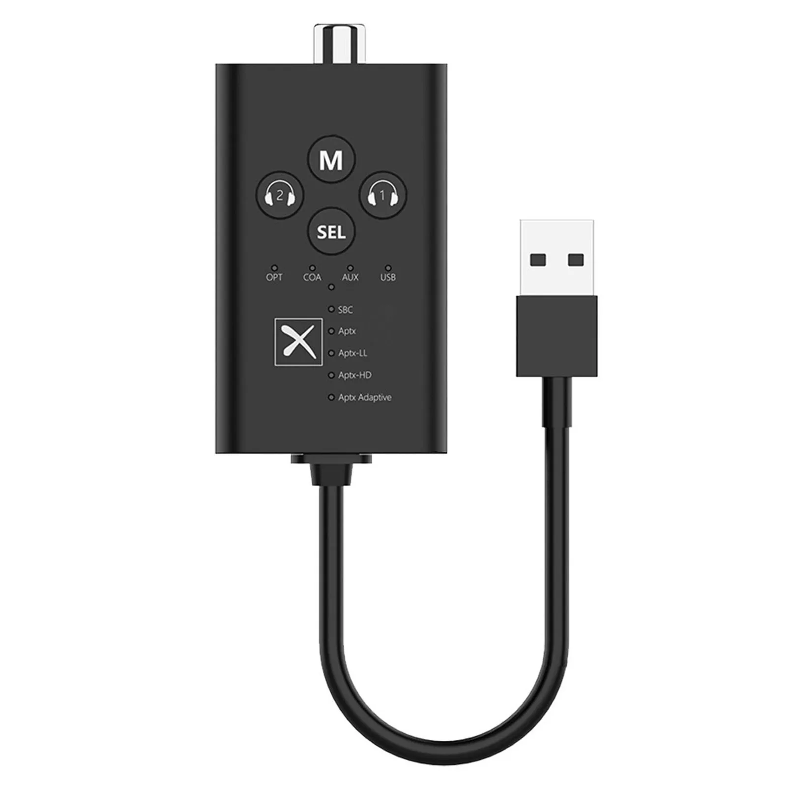 eppfun Bluetooth 5.2 Qualcomm aptX-Adaptive HD Transmitter 3.5mm AUX/RCA/COAXIAL/SPDIF Optical SBC / aptX / aptX-ll bluetooth adapter bluetooth audio receiver bluetooth transceiver adapter audio adapter bluetooth aux adaptor