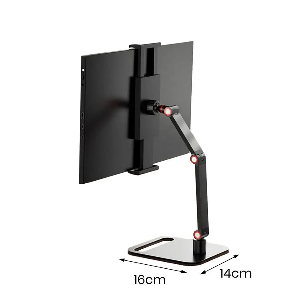 Support De Bureau Extensible Pour Moniteur Portable - Universel 10 à 17" - Noir Inclinable