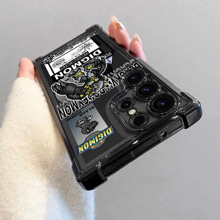 Transparent Protective Phone Case with Digimon Adventure Design