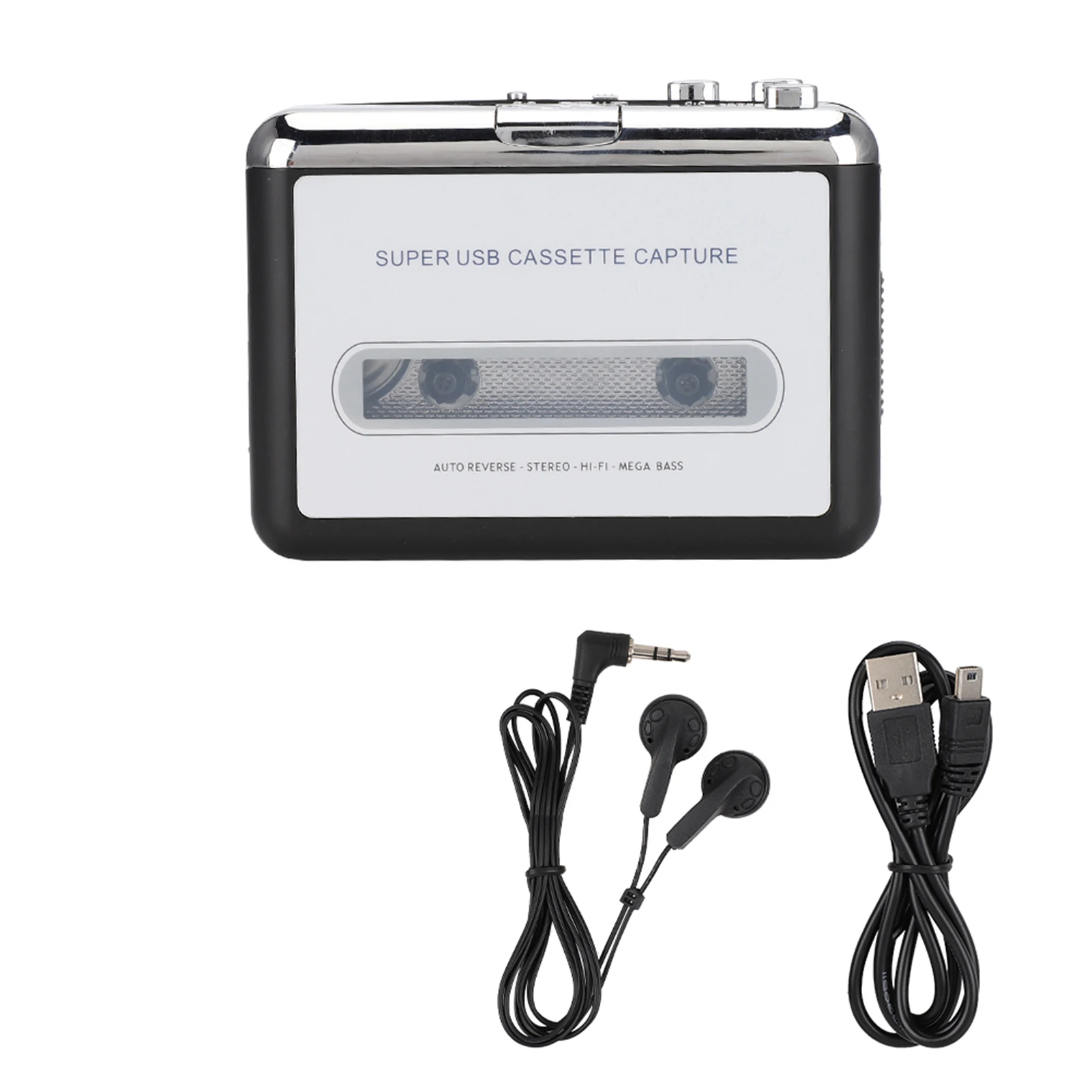 Cassette Capture MP3 Capture Cassette to MP3 USB Tape To Converter Stereo Audio Music Player Player