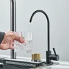 304 Stainless Steel Kitchen Waterfall Large Single Sink Dish Basin Sink With Multifunction Faucet And Pure FaucetCup Disher 4
