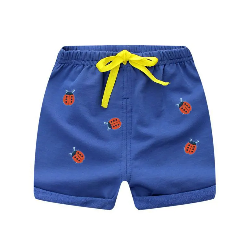 Summer Toddler Shorts Full Printing Beach Pants for Kids Boys Girls Cotton Trousers Home Wear