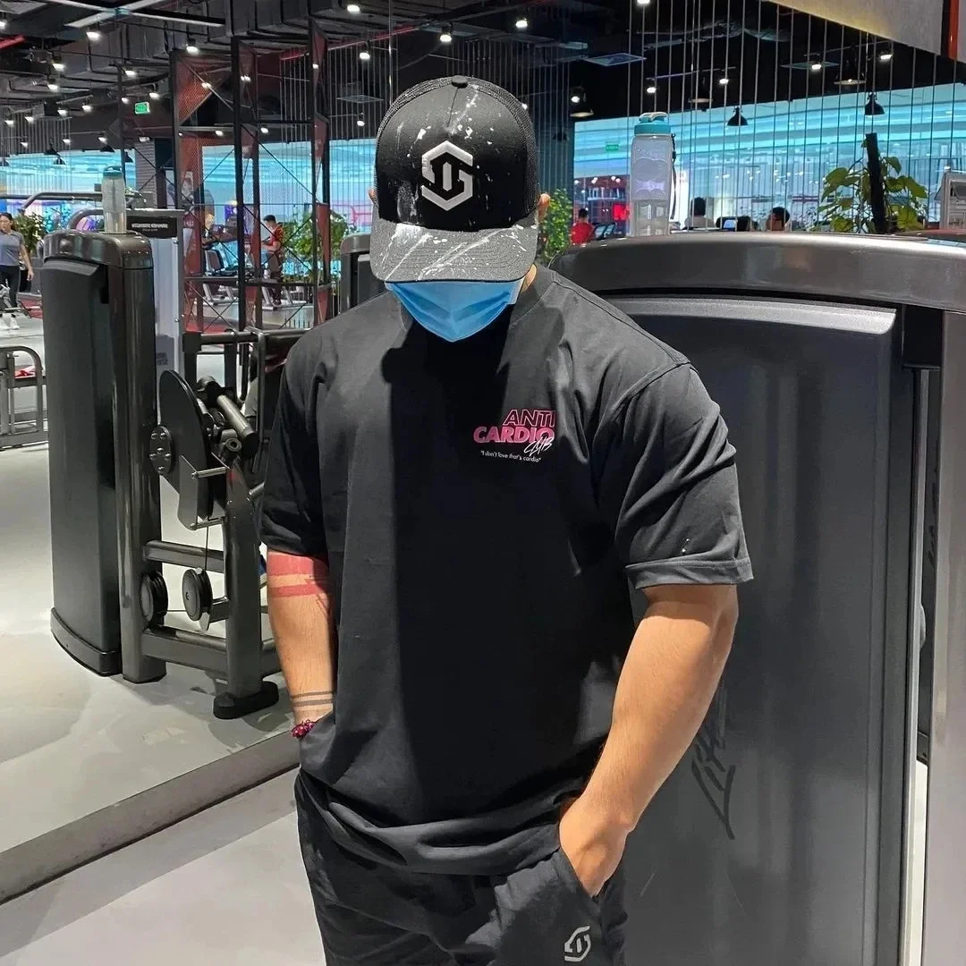 تي شيرت قطني بأكمام قصيرة مضاد للقلب كبير الحجم ،...