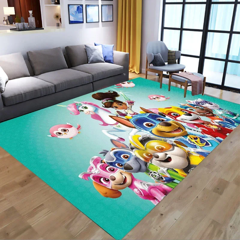 thumbnail image 1 of Alfombra de la patrulla canina con estampado de Anime Chase, alfombra para sala de estar y dormitorio, alfombra antideslizante con dibujos creativos para niños, decoración del hogar, 1 of 5