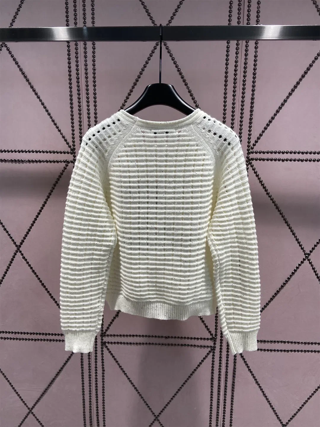 

Autumn New Slim Style Versatile Hollow out Knitted Sweater