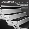 Heavy Duty Stainless Steel Toolbox with 3-Layer Folding and Carrying Handle - Industrial Grade for Home and Car 4