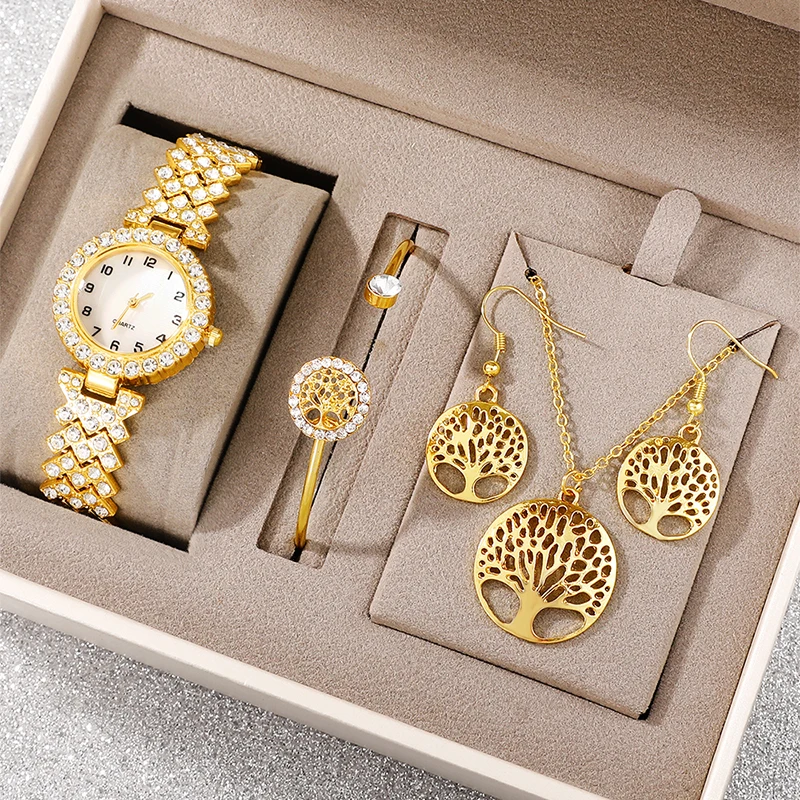 Women Watches Stainless Steel Dress Quartz Bracelet Watches Set women watches
