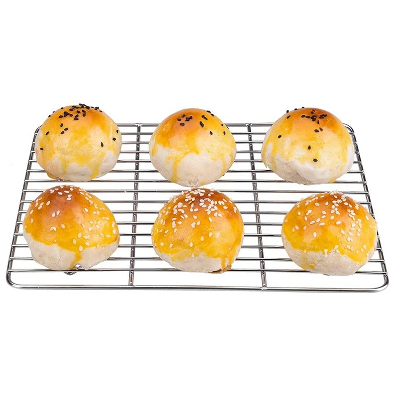 ABGH-2 Set Toaster Oven Tray And Rack Set, Small Stainless Steel Baking Pan With Cooling Rack, 10 Inch & 9 Inch