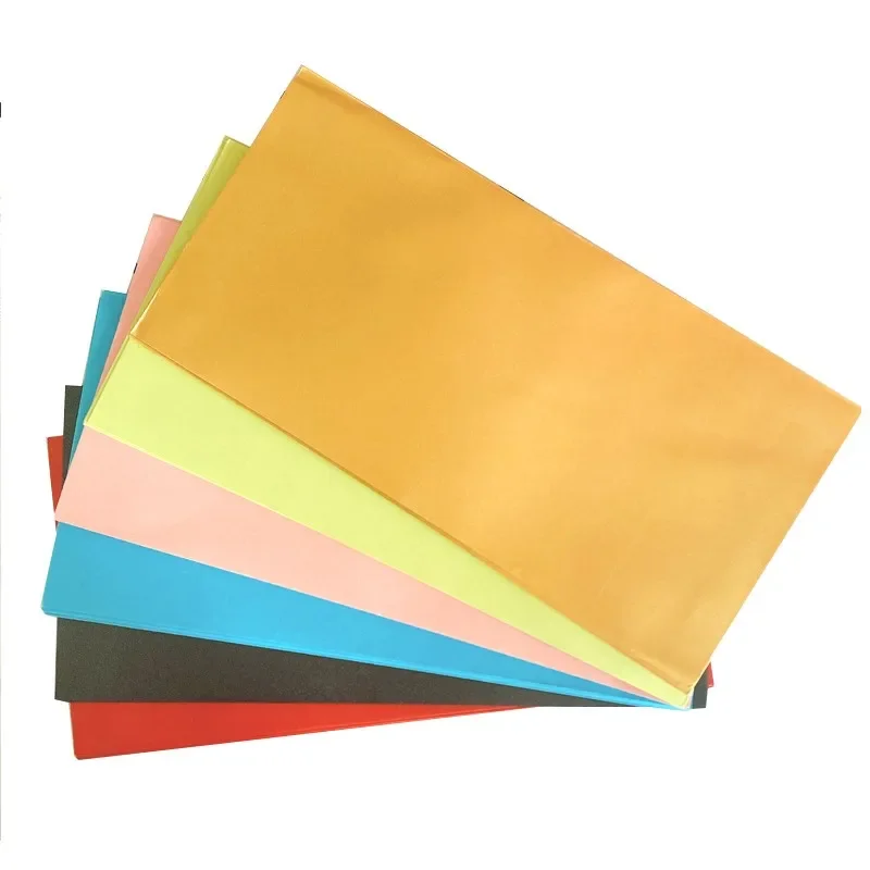 220x110mm Send New Year greetings friends based color envelope Stationery gift 10pcs