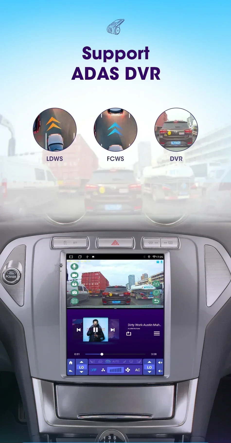 Srnubi Android Autostereo Für Ford Mondeo MK4 2007-2014 5G Wifi Auto Radio Multimedia Player GPS Navigation keine 2din DVD HDR QLED – Detail 10