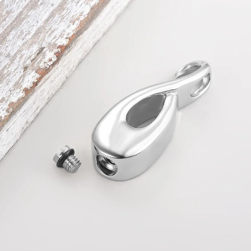 Infinity Cremation Stainless Steel Urn Necklace Jewelry Keepsake Memorial 8 Shape Pendants for Ashes for Loved Ones Waterproof 3