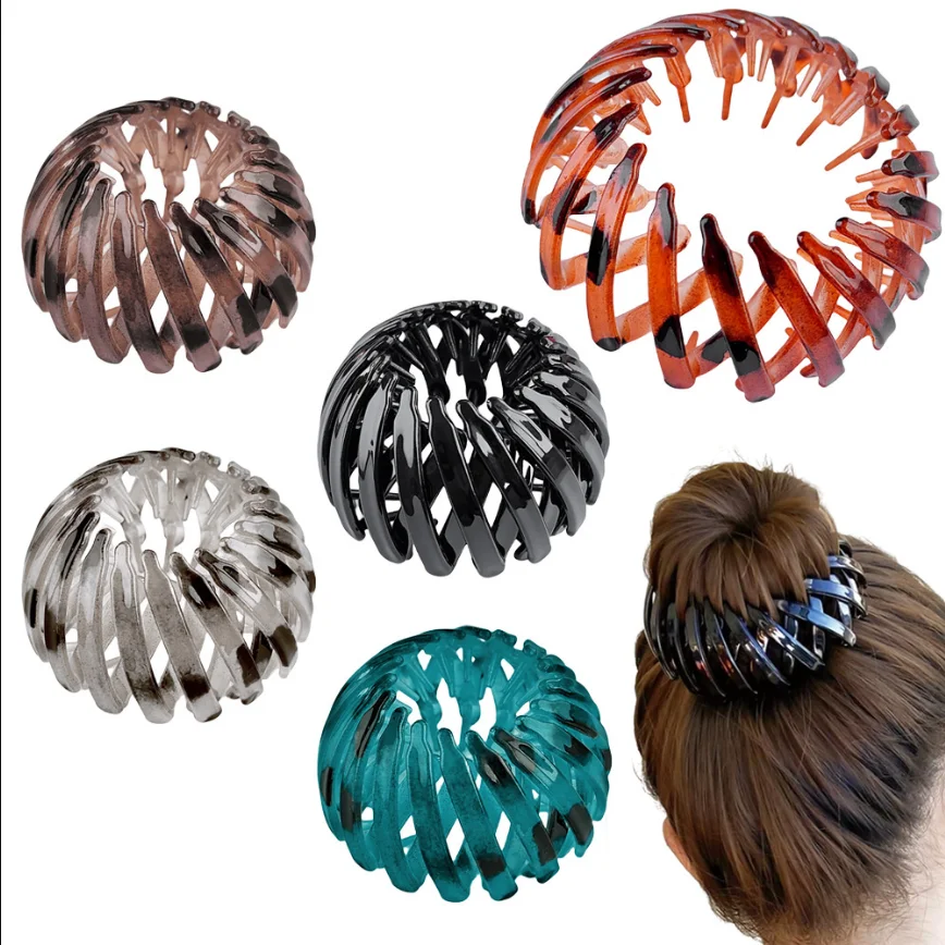 Pferdeschwanz Haar Ringe Clips Haar Clips Frauen Vogel Nest Geformt Haar Haarnadel Einfache Magie Faul Flechter Werkzeug Frauen Haar Zubehör