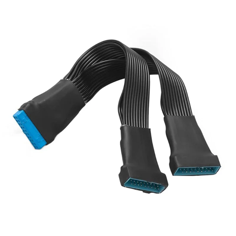 마더보드 내부 익스텐션 헤더 어댑터 케이블, USB 3.0, 19 핀 헤더, 1-2 익스텐션 스플리터 케이블, 19 핀, 20 핀, 15cm