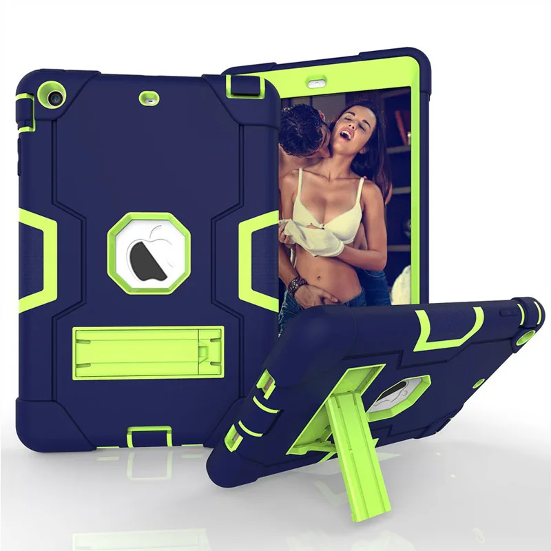 

Silicone Shockproof Case Cover For Apple iPad Mini 1 2 3 A1432 A1454 A1490 Cover Kids Safe Armor Heavy Duty Rubber Case