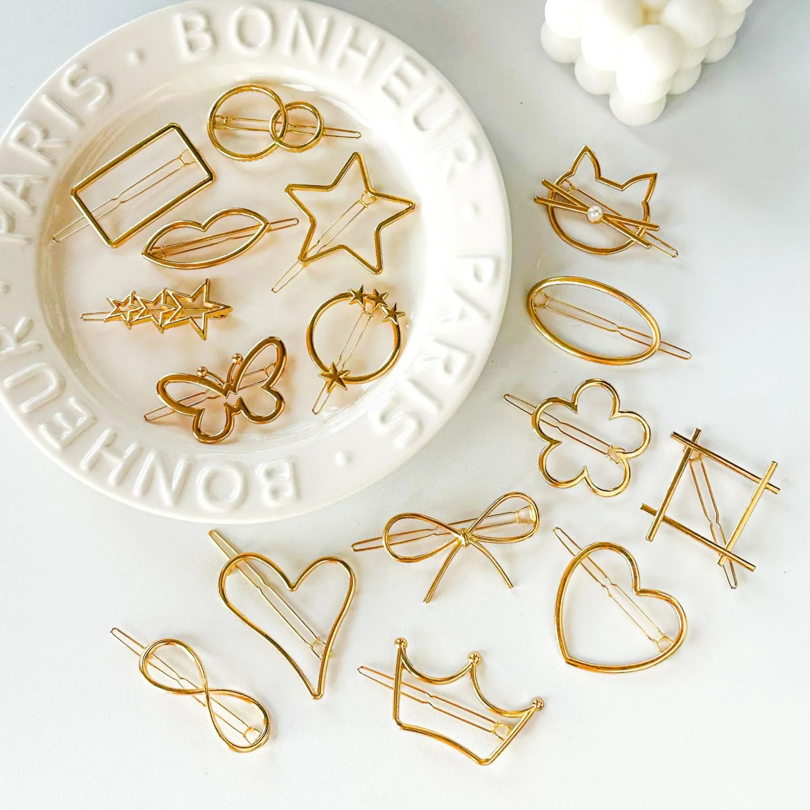 2pcs Bow Hair Clips for Women, Metal Alloy Hair Accessories, Cute Butterfly Knot Design, Stylish Hairpins for Daily & Party Use