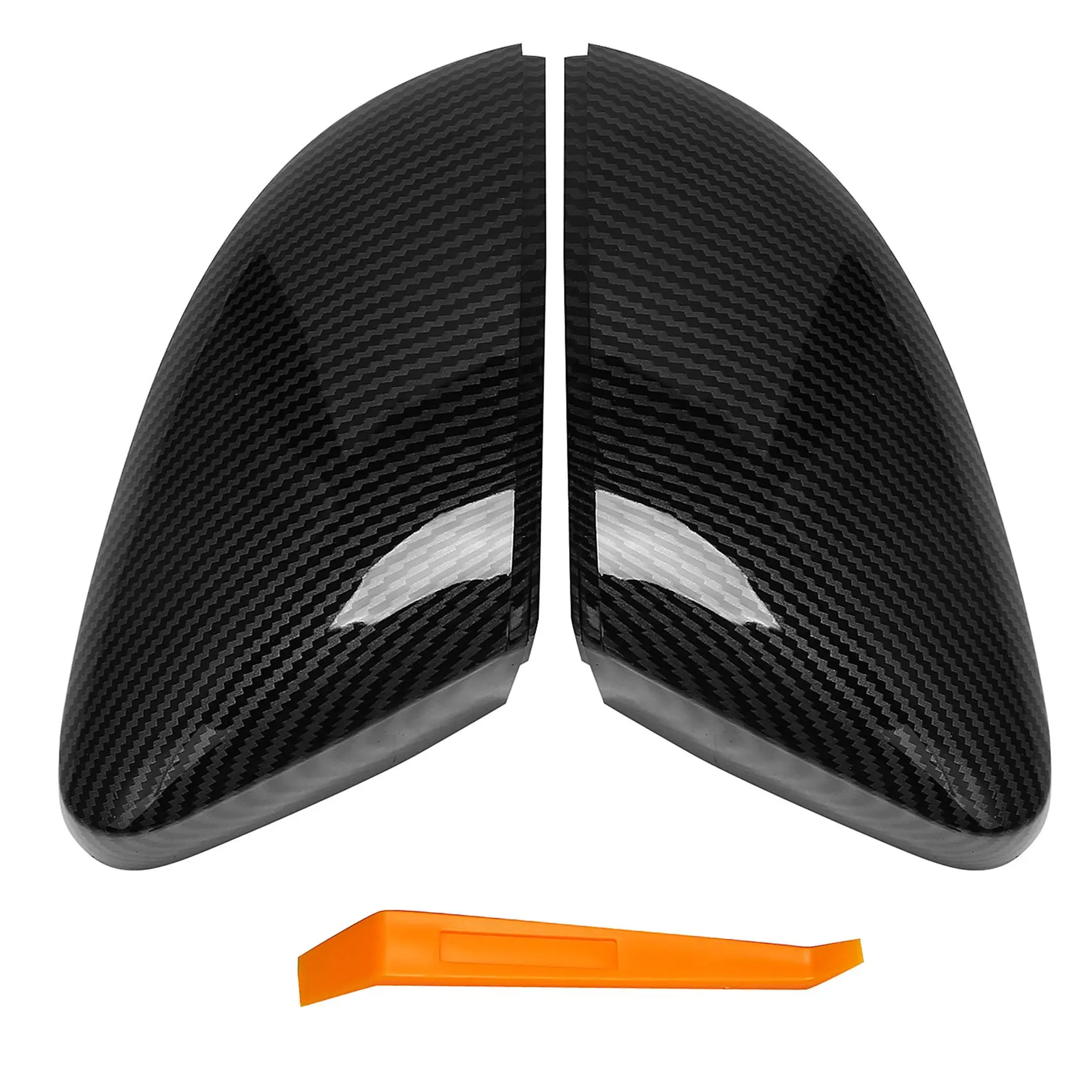 

Car Side Wing Rear View Rearview Mirror Cover Caps for -Polo MK5 6R 6C V
