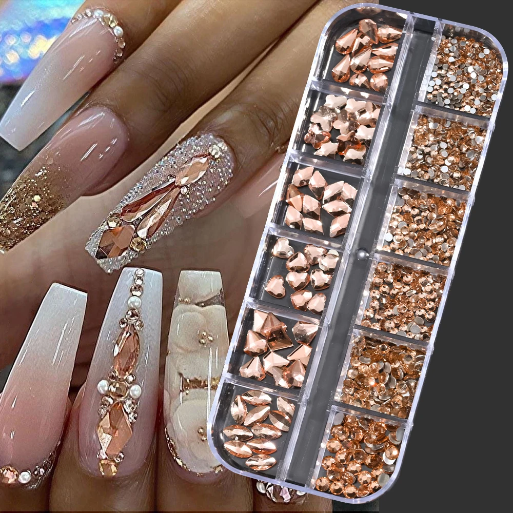 Sparkling Crystal Nail Art Rhinestones Kit with Tools