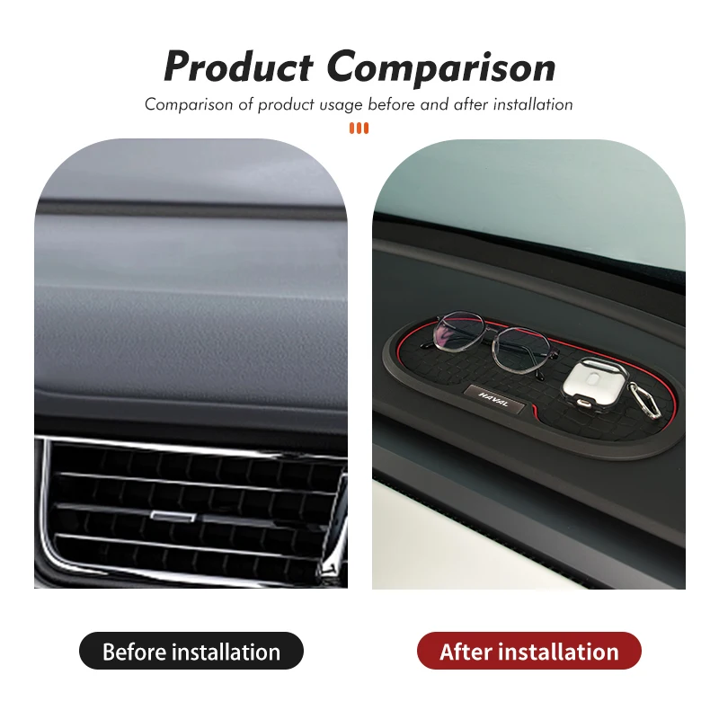 PVC Car Styling Anti-Slip Mat Silicone Dashboard Non-Slip Pad For Haval Jolion F7 H6 H1 H2 H3 H4 H5 H7 H8 H9 M4 M6 F5 F9 F7X