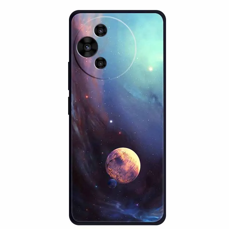 Luxury TPU Soft Silicone Back Cover with Floral and Love Design