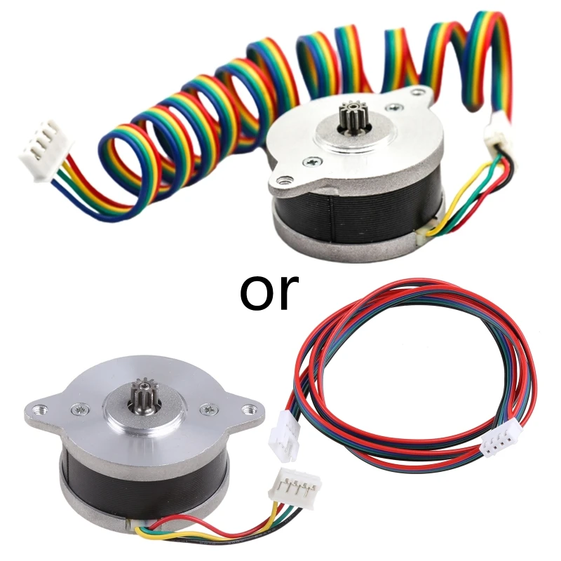 Direct Dual Extruder Step Motor NEMA14 36mm Round Pancake Motor 36HS2418CL16 1.88A for Voron 2-Phase 4-Wire direct dual extruder step motor nema14 36mm round pancake motor 36hs2418cl16 1 88a for voron 2 phase 4 wire