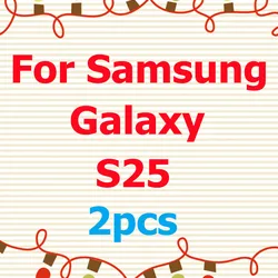 Premium Tempered Glass Screen Protector - 9H Clear Anti - Scratch - Tempered Glass Film (For Galaxy S25)
