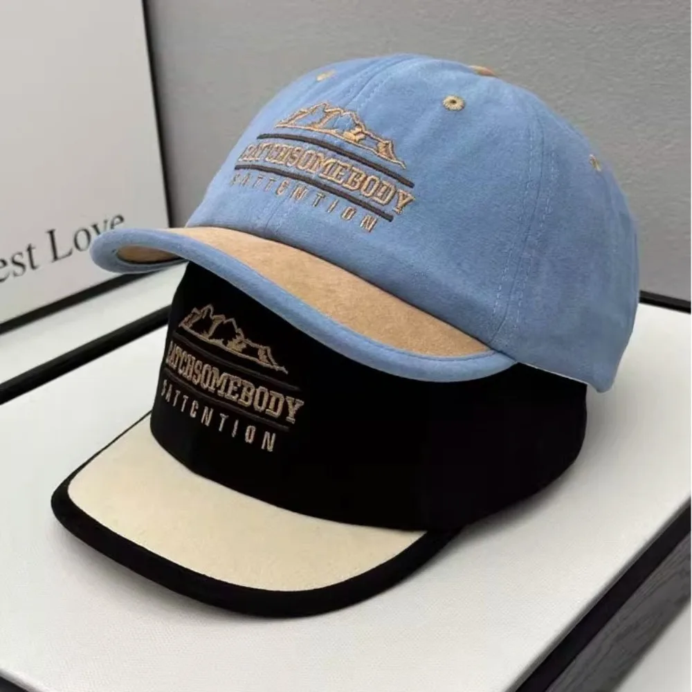 

Korean Short Brim Couple Baseball Hat Peaked Cap Summer Sunscreen Hat Outdoor Trucker Cap Streetwear Hip Hop Gorras