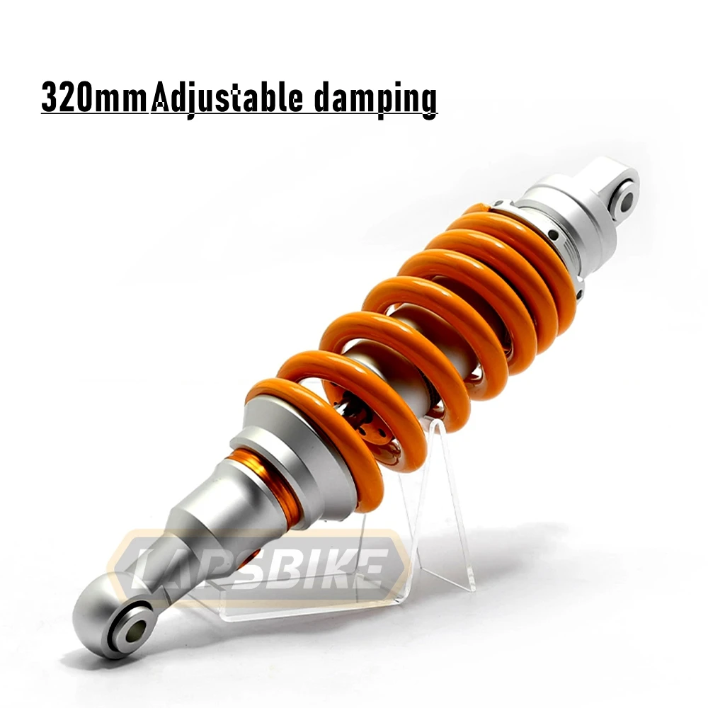 혼다 스즈키 Apulia BMW GSX250 GPR APR150 G310R GS 용 범용 320mm 조정 가능한 댐핑 오토바이 중앙 후방 충격 흡수 장치