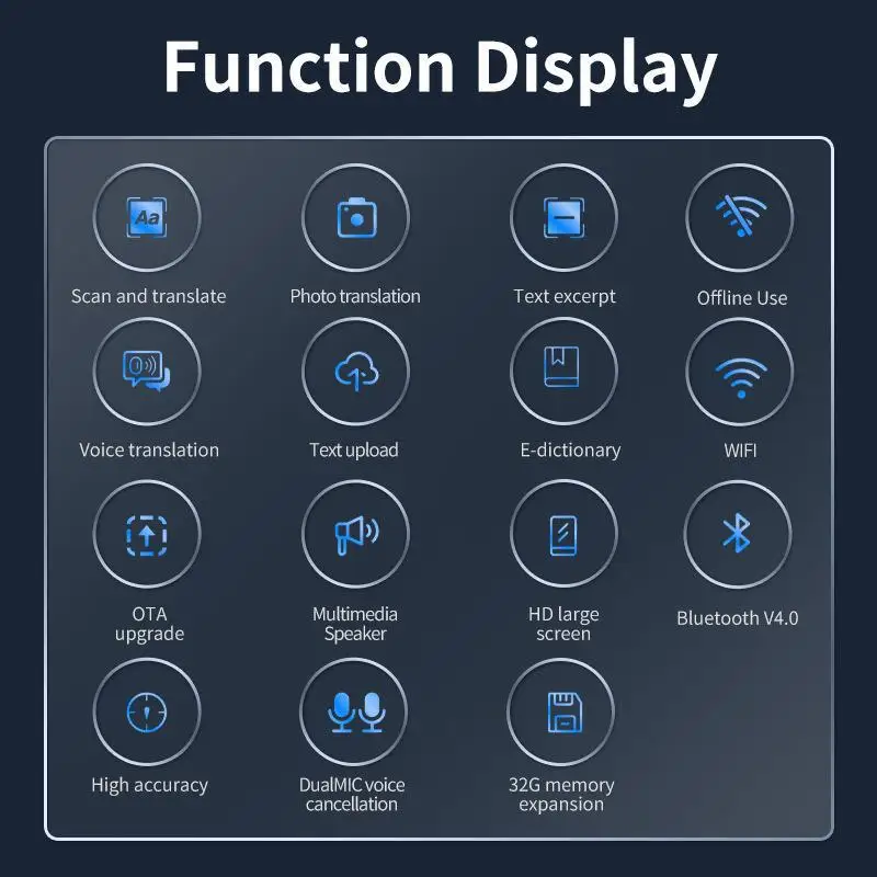 Voice Scan Translator Pen Upgraded Business Translation Scanner Pen 14 offline 112 Languages Learning Pen