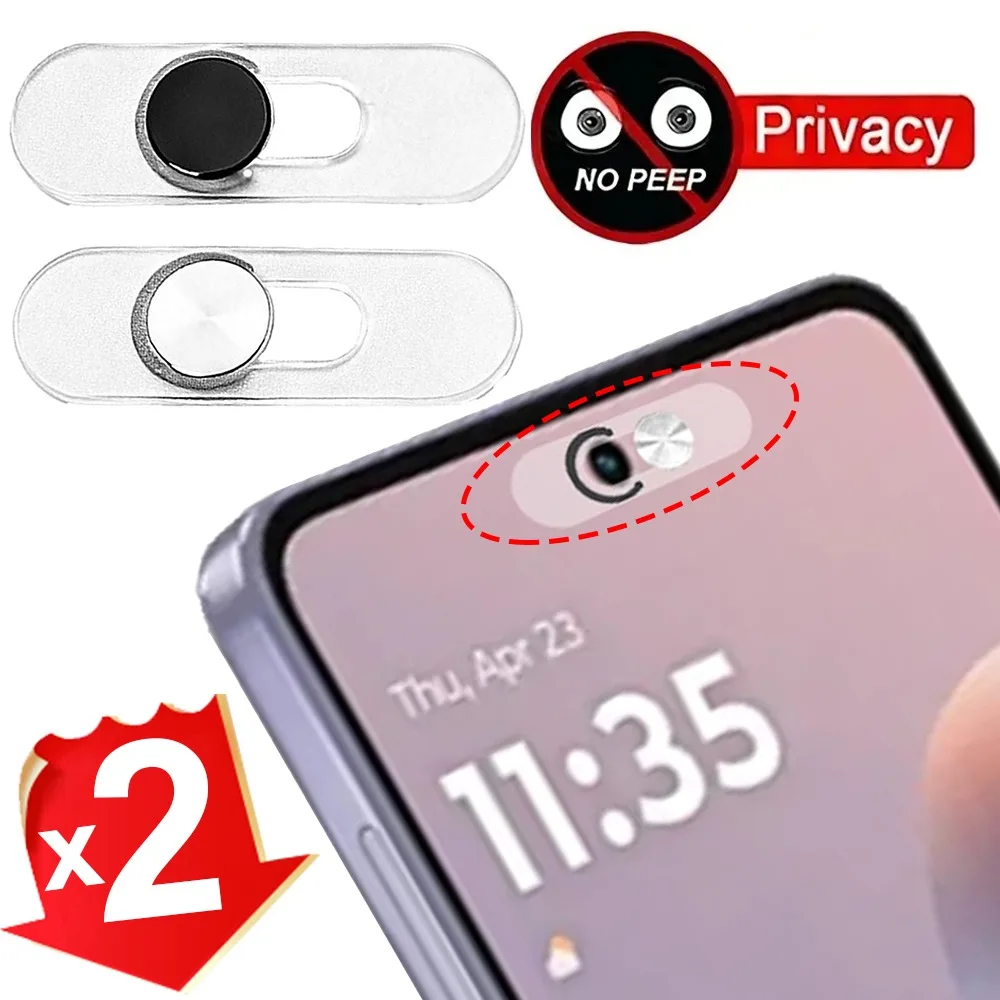 Aluminum Alloy Webcam Privacy Cover with Slide Switch