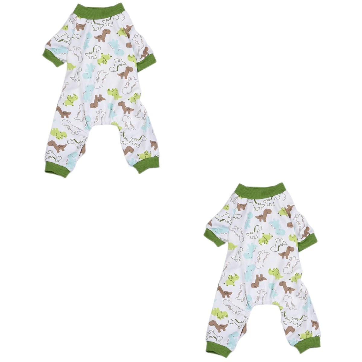 

2 pcs Fashion Dinosaur Pattern Pet Pajamas Winter Autumn Warm Pet Clothes Pet Supplies for Puppy Dog (Size XL)