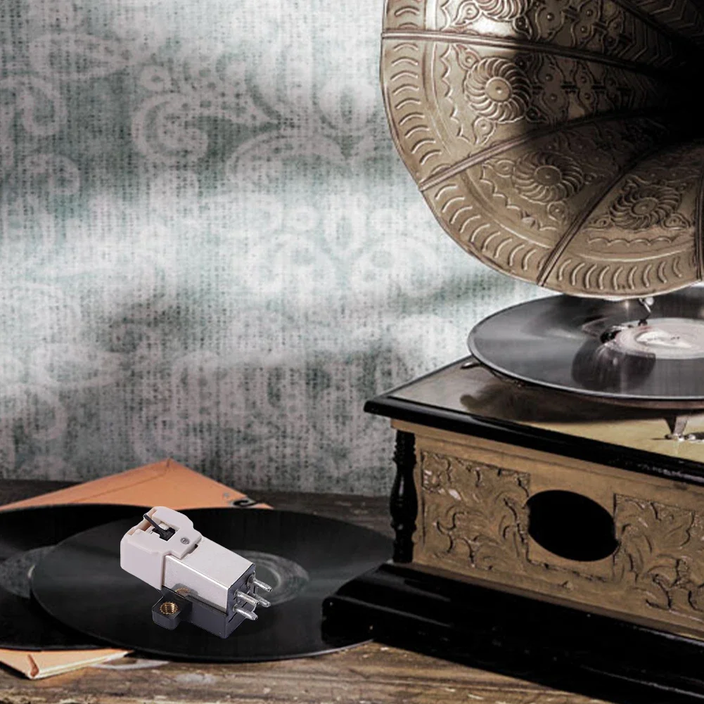 AT-3600/AT-91/AT-91R Magnetic Cartridge Stylus Excellent Clarity Moving Magnet Turntable Cartridge Replacement for Record Player