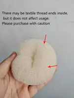 Accessoire pour chignon en mousse circulaire de 17 cm, pour chignon donut, chignon de ballet et chignon queue de cheval, pour coiffure DIY 2