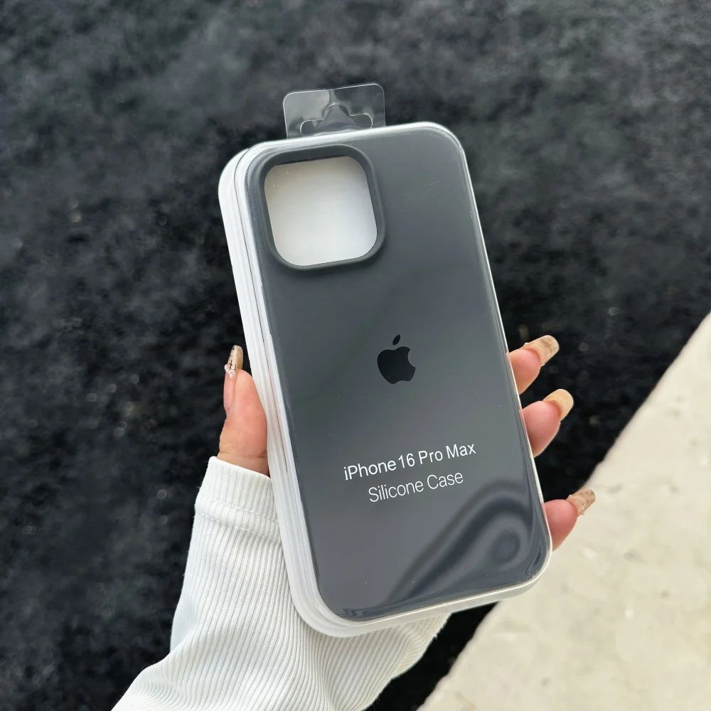 New Official Liquid Silicone Soft Phone Case - Shockproof Cover with Logo