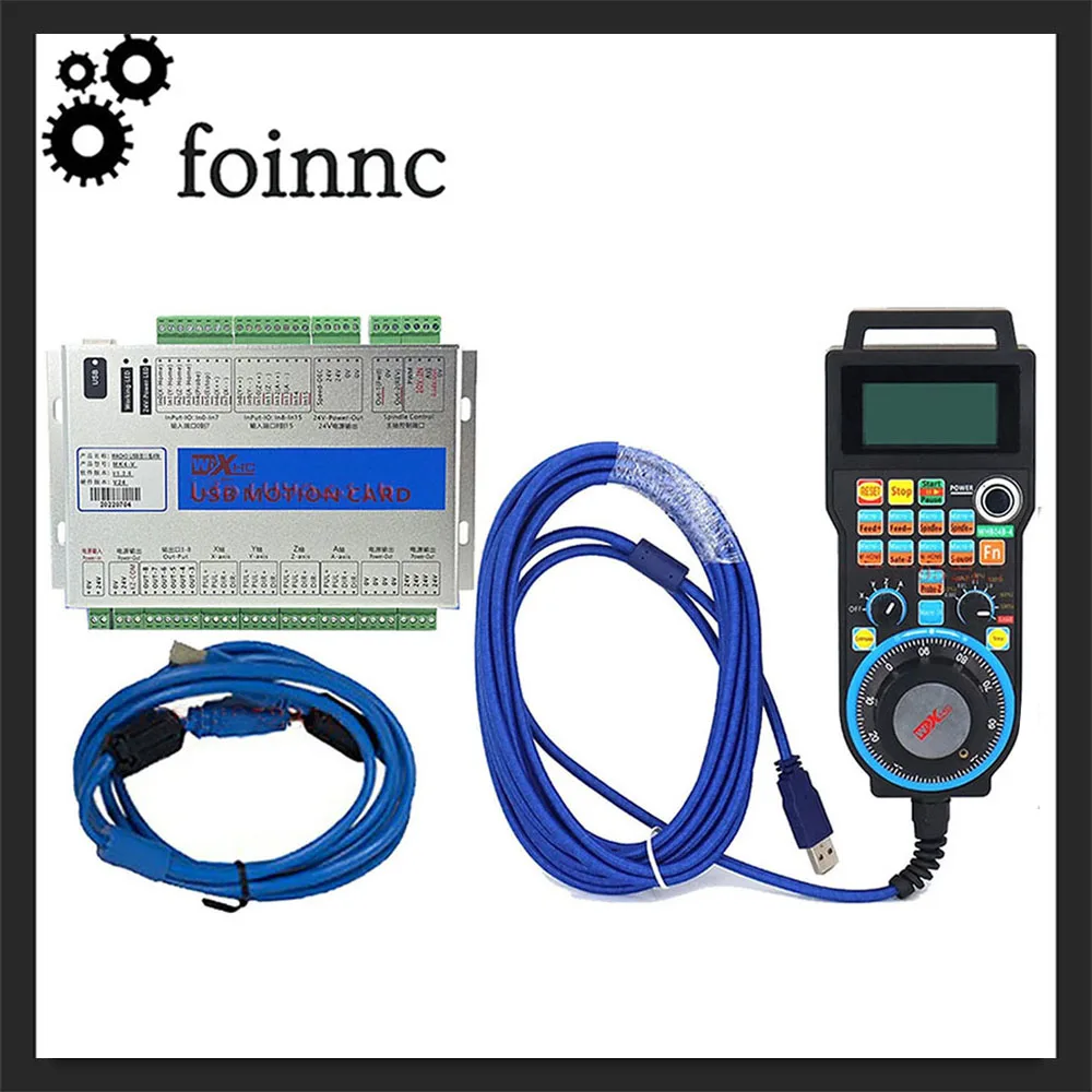 

CNC controller kit XHC mach3/4/6 axis motion control card USB+wired electronic handwheel digital display MPG