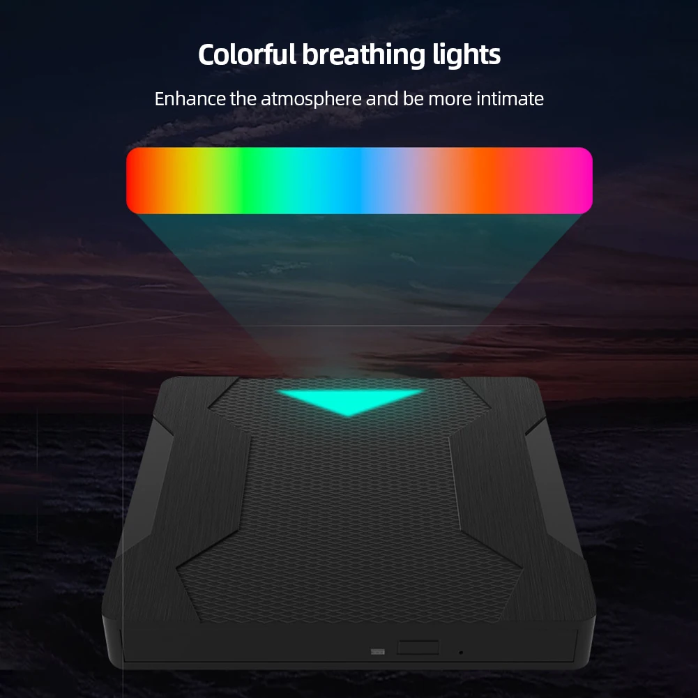 CD-RW 버너 드라이버 무료 CD DVD 플레이어, USB 3.0 TF SD 외장 광학 드라이브, 플러그 앤 플레이, 컴퓨터 노트북용 모바일 CD-ROM 드라이브