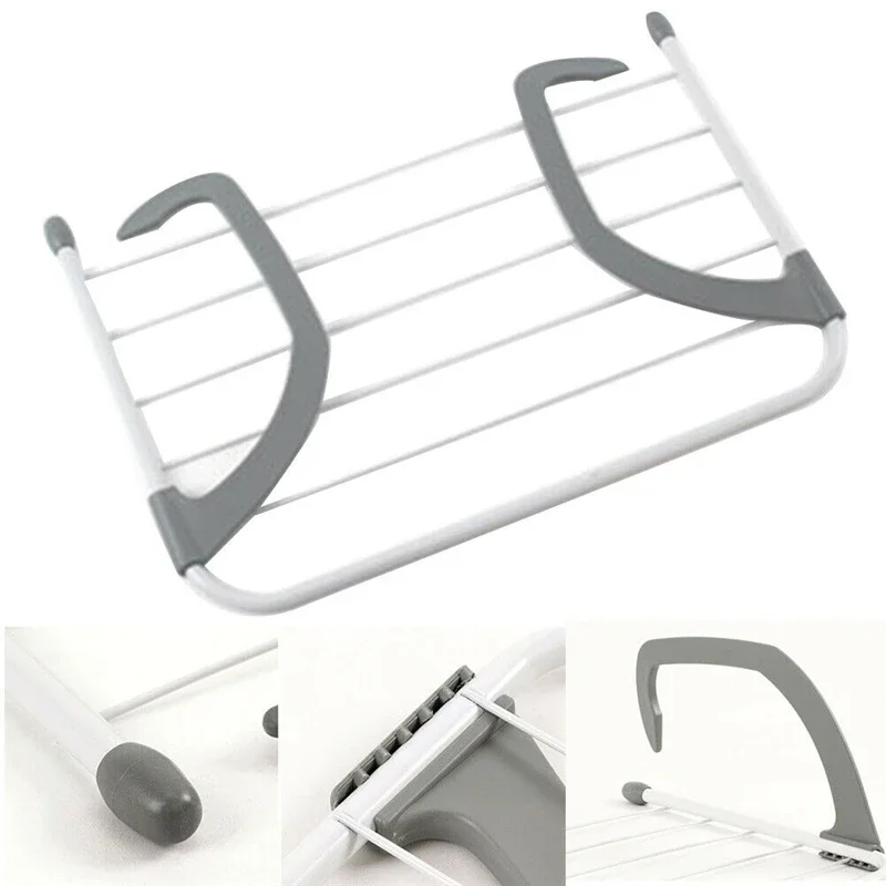 New Style Radiator Clothes Hanger Air Basks In Shoe Rack To Receive Hanging Clothes Hanger Balcony Drying Rack for Clothes 4