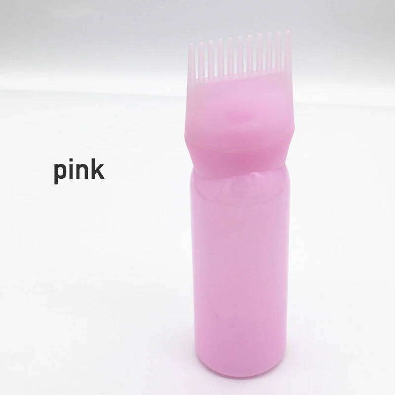 1/2/3Pcs Plastic Hair Dye Refillable Bottle Applicator Comb Dispensing Salon Hair Coloring Hairdressing Styling Tools 3 Colors