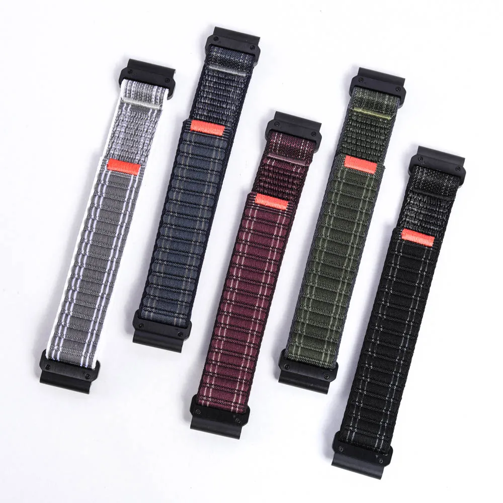 Versatile QuickFit Nylon+Silicone Sport Strap in Multiple Sizes