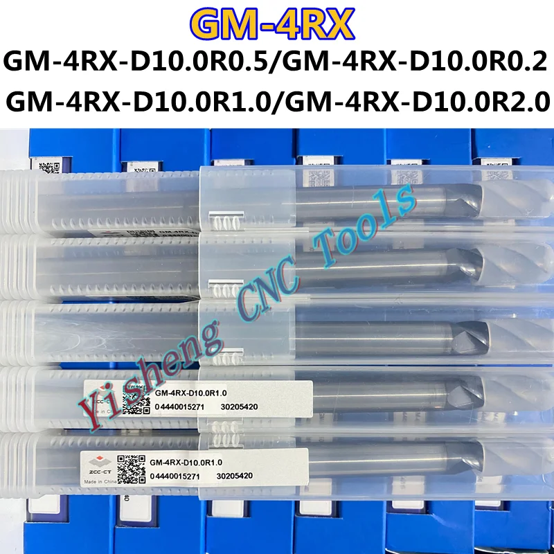 

GM-4RX-D10.0R0.5/R0.2/R1.0/R2.0 Original genuine ZCC CT CNC End Mills