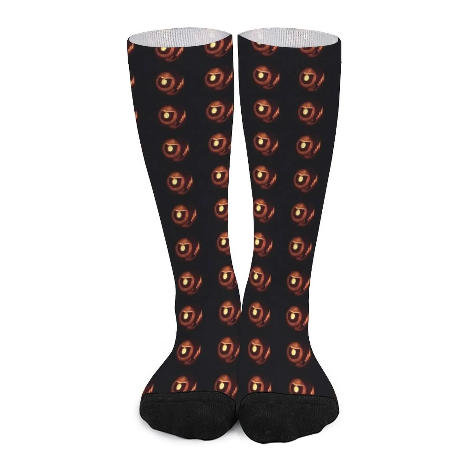 Anti-Sam carved on a pumpkin Socks compression socks Women's compression sock carved oatmeal кресло