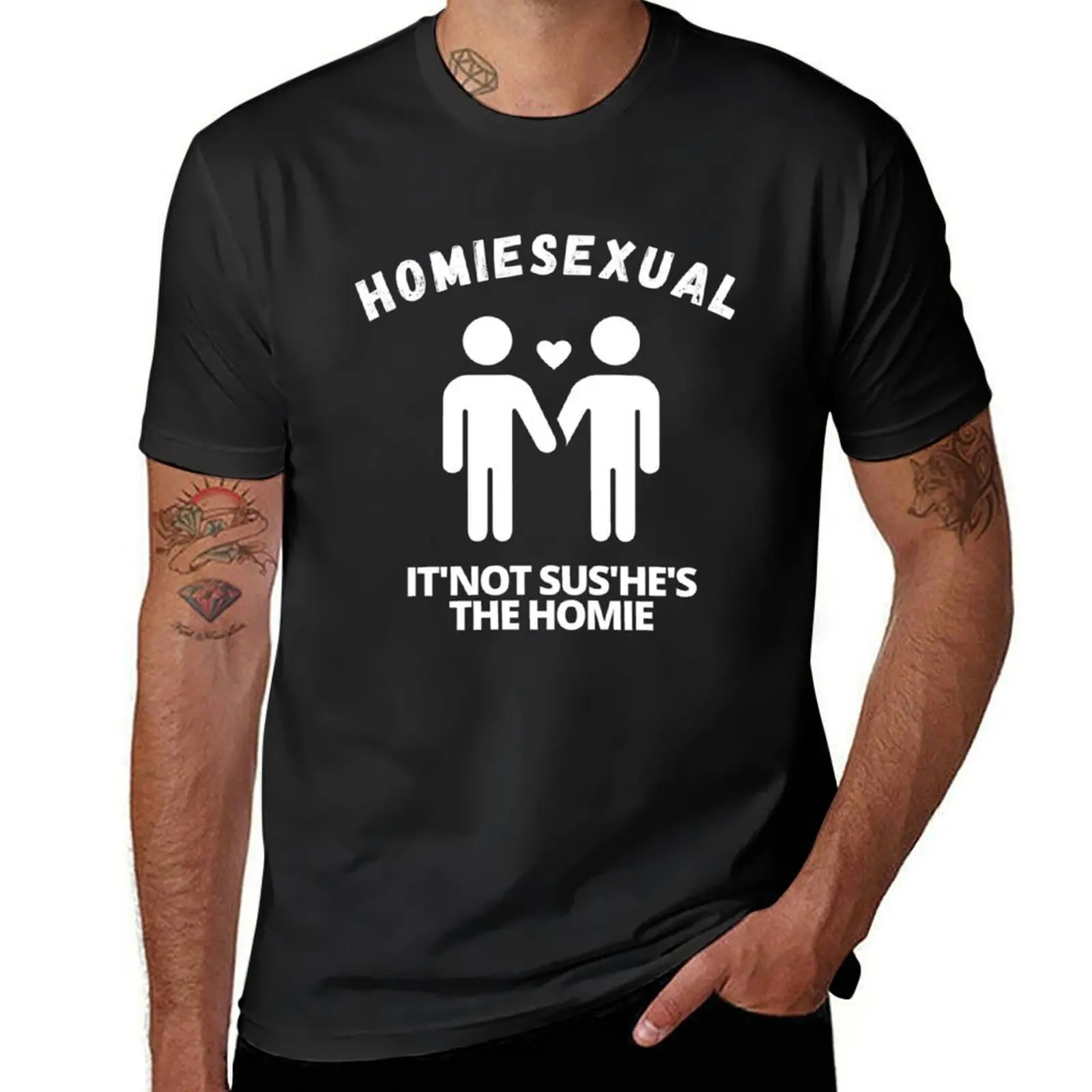 

Homiesexual T-Shirt oversizeds Aesthetic clothing boys animal print customs t shirt for men