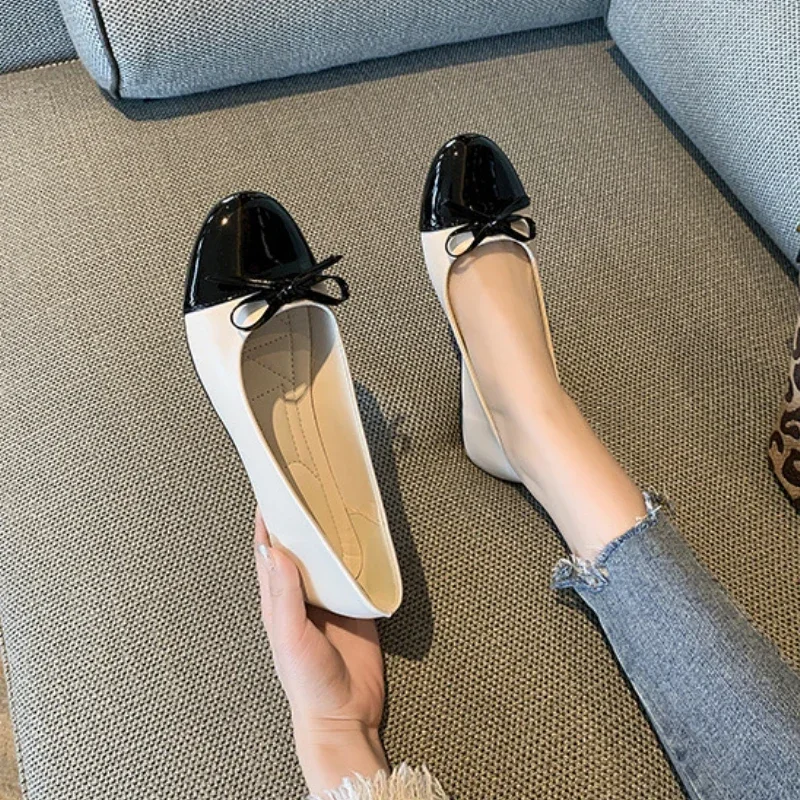 Women's Flats Fashion Ballerina Slip-on Loafers Bow-knot