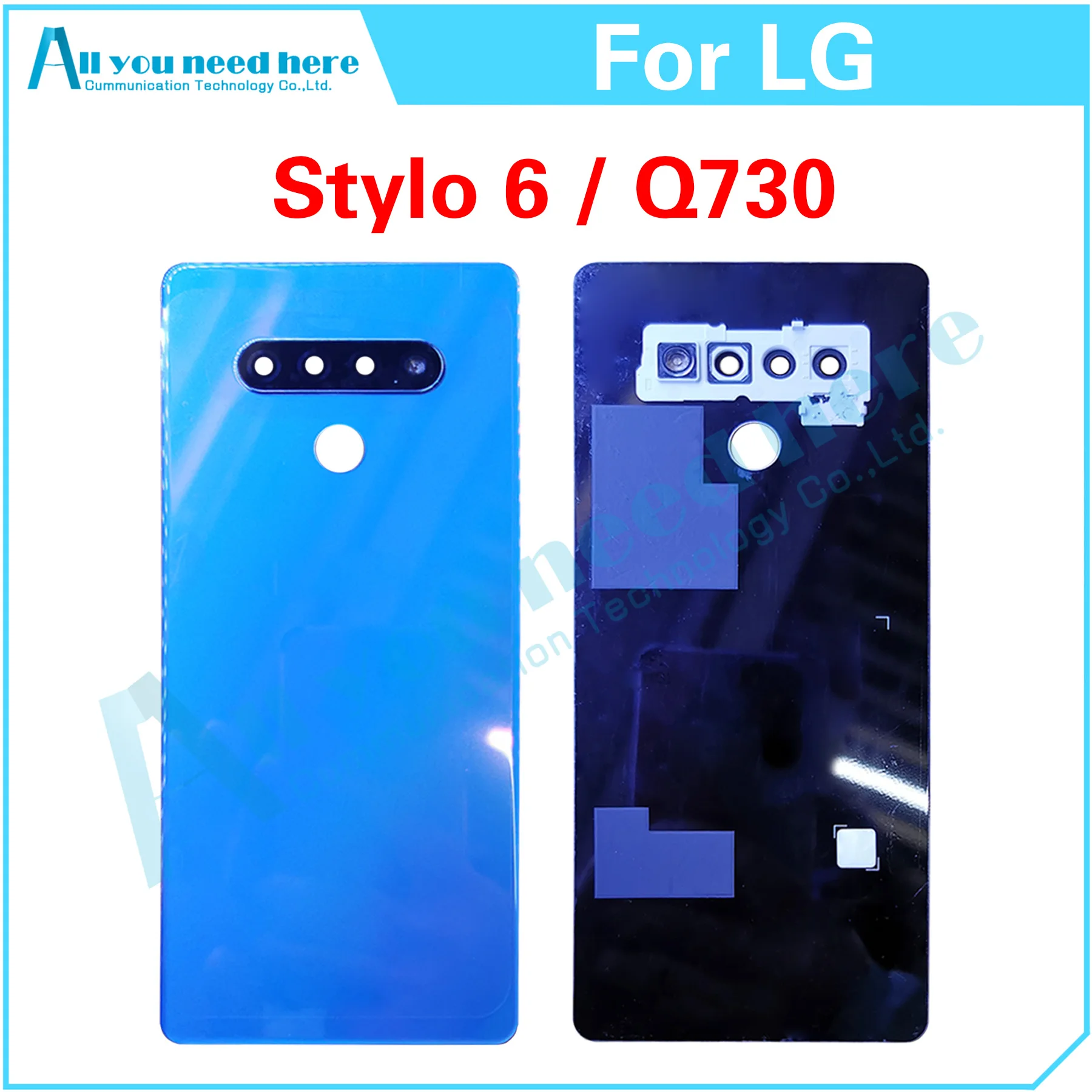 

Battery Back Case Cover Rear Lid Housing Door For LG Stylo 6 Q730 Repair Parts Replacement