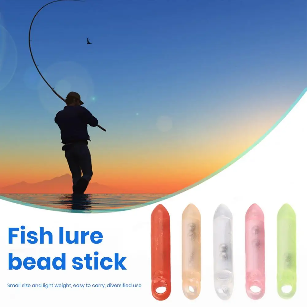 10Pcs Fishing Rattle Bead Loud Fluorescent Shell 2 Steel Beads Worm Jig Insert Glass Tube Fish Lure Rattle Stick Fishing tools