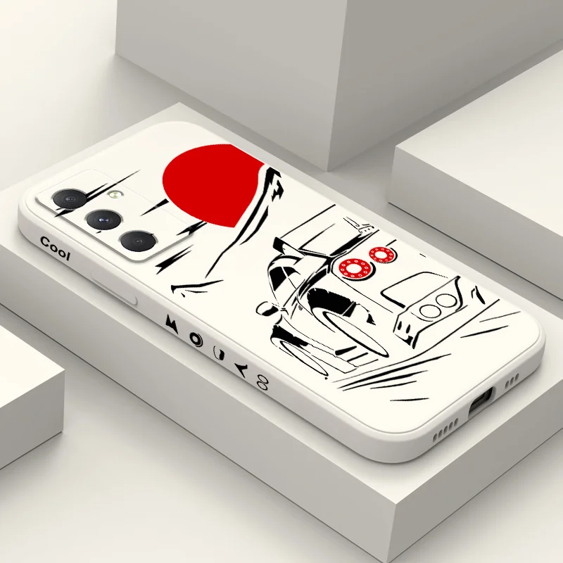 Sleek Red Sports Car Design Phone Case Cover