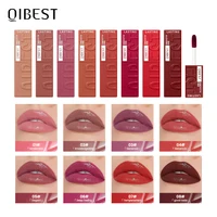 QIBEST 8 Color Watery Lip Gloss Waterproof Long Lasting Mirror Lip Glaze Moisturizing Liquid Lipstick Tint Women Makeup Cosmetic