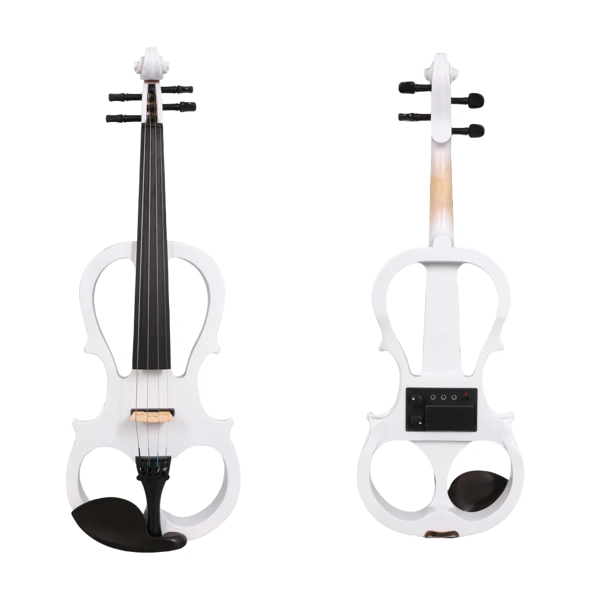 4 String Viola 16 Inch Electric Solid Wood Full Set Accessories Ebony Fittings Ebony Peg Fingerboard