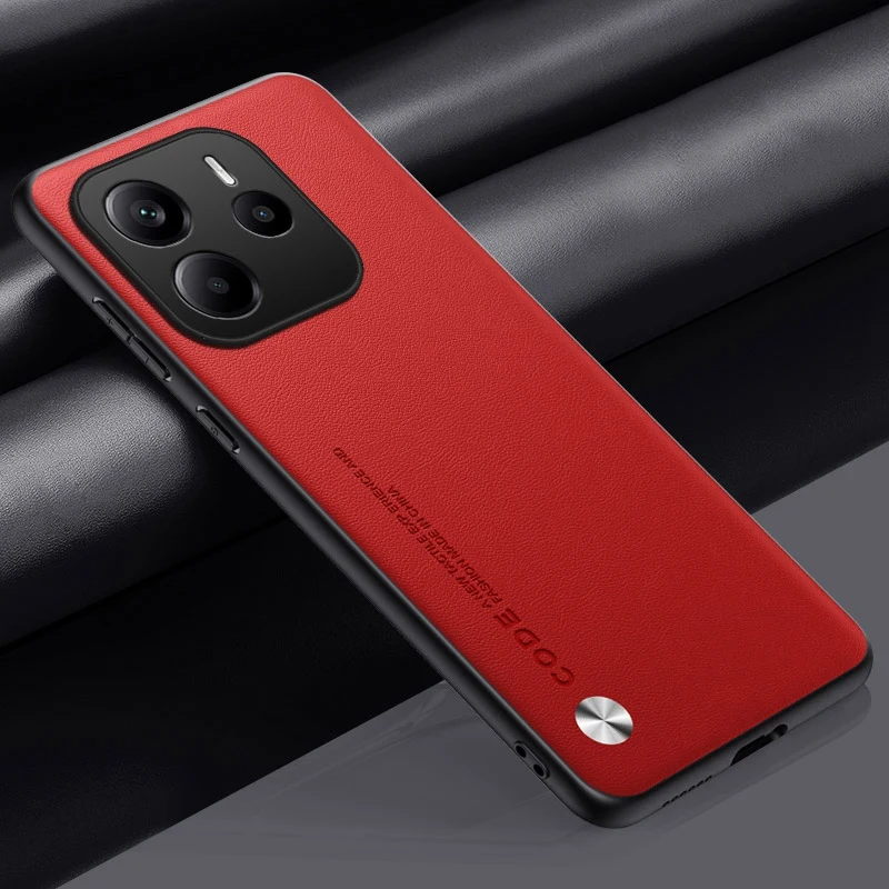 Elegant PU Leather Phone Case - Premium Silicone Protection & Stylish Back Cover