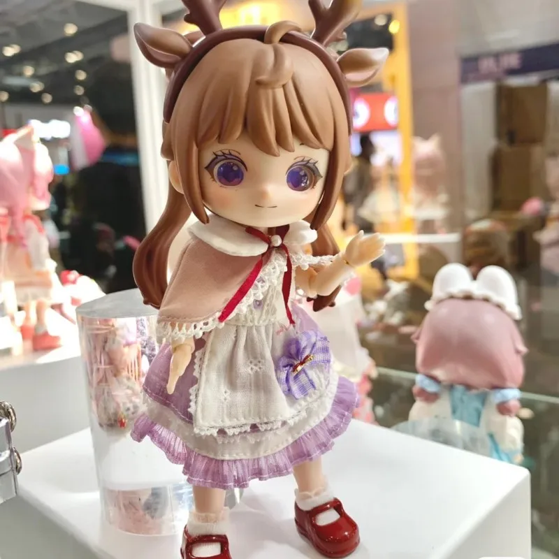 

Liroro Summer Island Series Ob11 1/12 Bjd Dolls Mystery Box Toys Cute Action Anime Figure Kawaii Designer Model Gifts Kids Toy