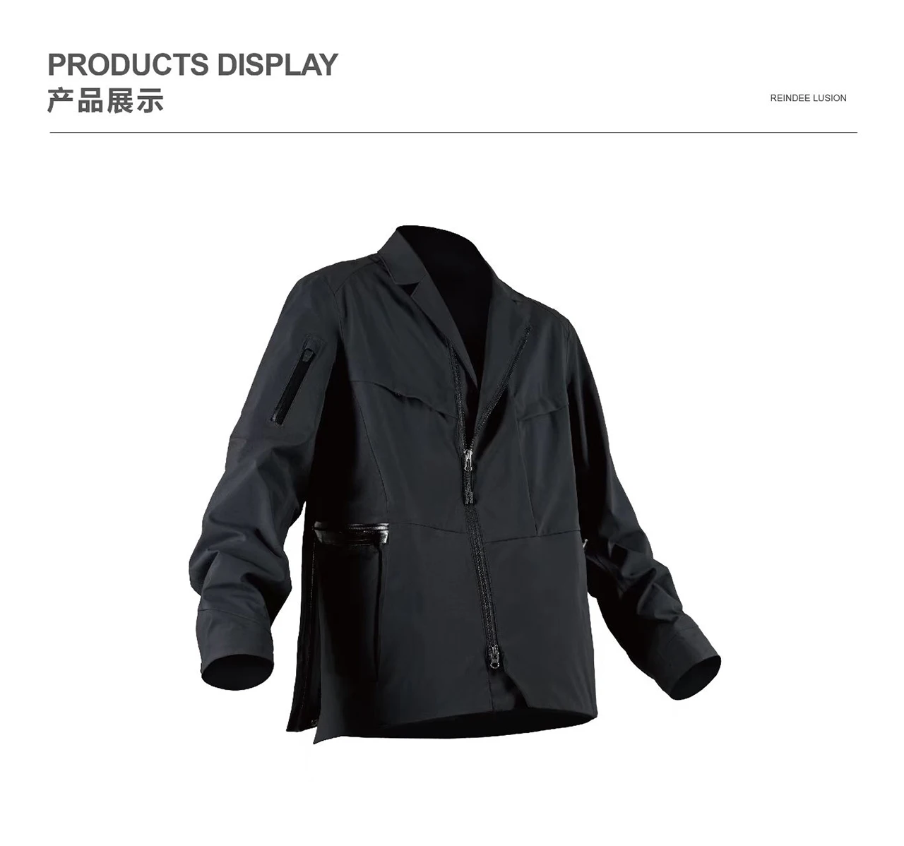 Reindee Lusion 25aw Polartecneoshell functional suit jacket multipocket doubleshape collar techwear -